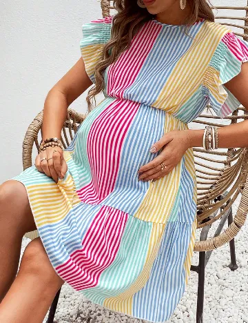 Rochie scurta SHEIN Maternity, mix culori