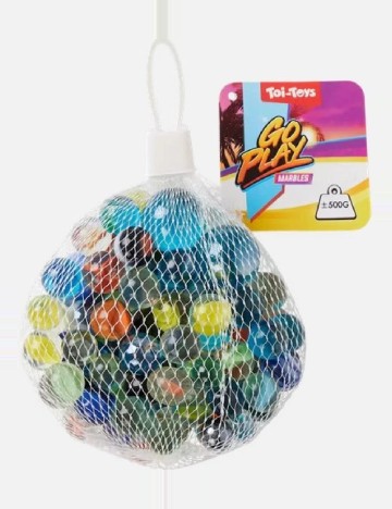 Set bile de sticla Toi-Toys, mix culori