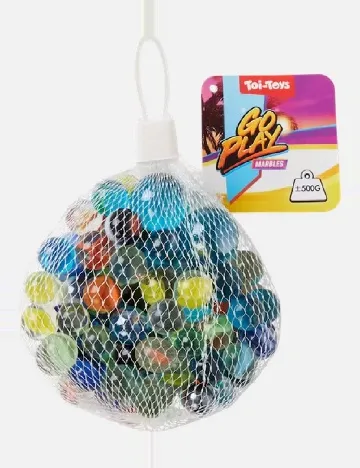 Set bile de sticla Toi-Toys, mix culori