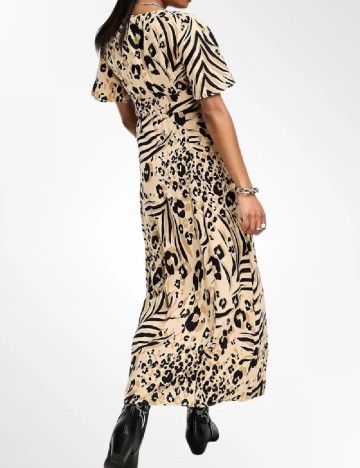 Rochie lunga Miss Selfridge, maro