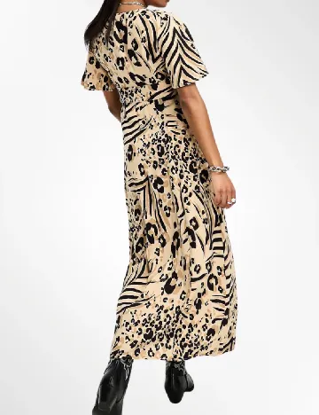 Rochie lunga Miss Selfridge, maro
