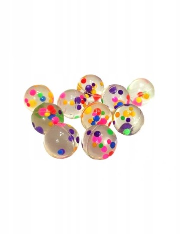 Set bile de cauciuc 10 bucati Toi-Toys, mix culori