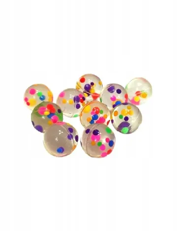 Set bile de cauciuc 10 bucati Toi-Toys, mix culori