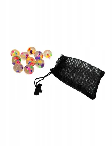 Set bile de cauciuc 10 bucati Toi-Toys, mix culori