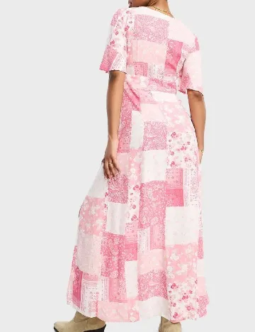 Rochie lunga Miss Selfridge, roz