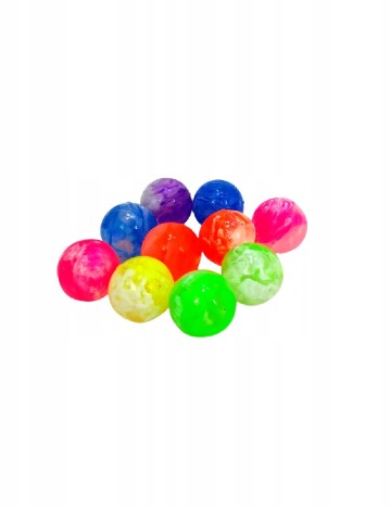 Set bile de cauciuc 10 bucati Toi-Toys, mix culori