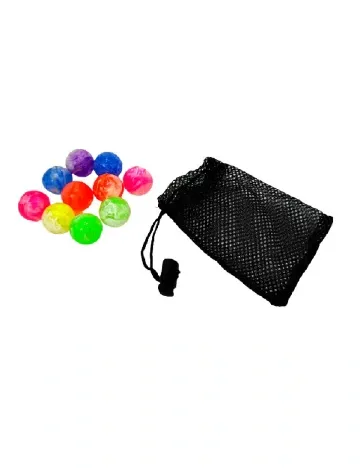 Set bile de cauciuc 10 bucati Toi-Toys, mix culori