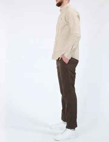 Camasa Lacoste, crem Crem