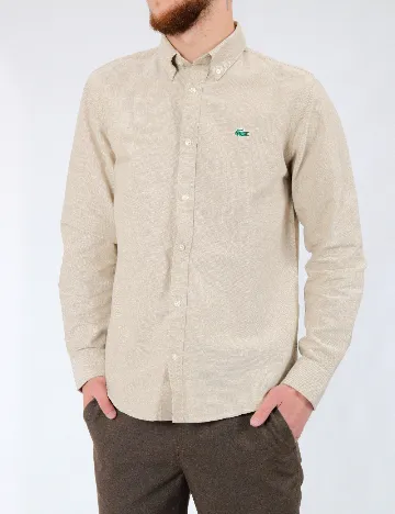 Camasa Lacoste, crem Crem