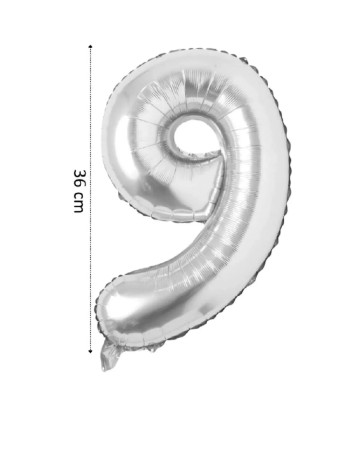 Balon OutletMag, argintiu