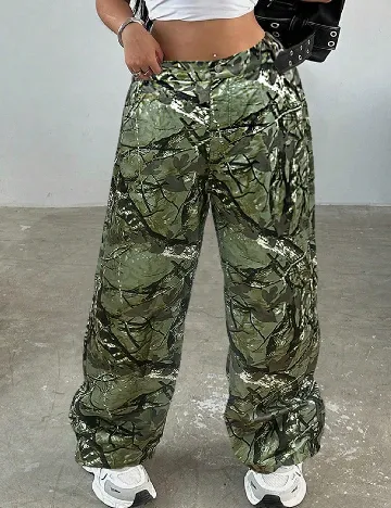 Pantaloni SHEIN CURVE, verde