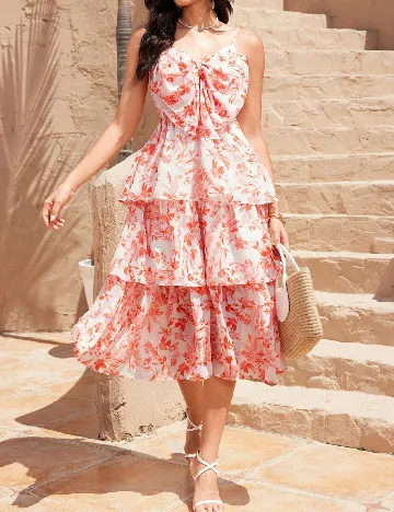 Rochie medie SHEIN, portocaliu