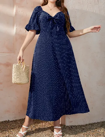 Rochie lunga SHEIN CURVE, bleumarin