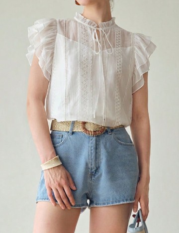 Bluza MOTF, alb