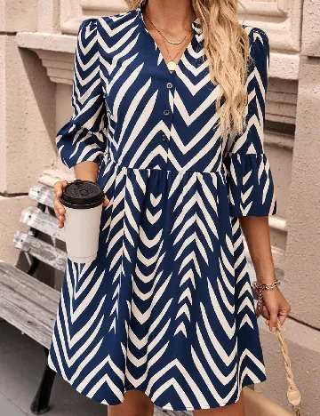Rochie scurta SHEIN, bleumarin Albastru
