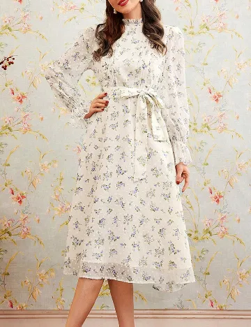 Rochie medie SHEIN, ecru Crem