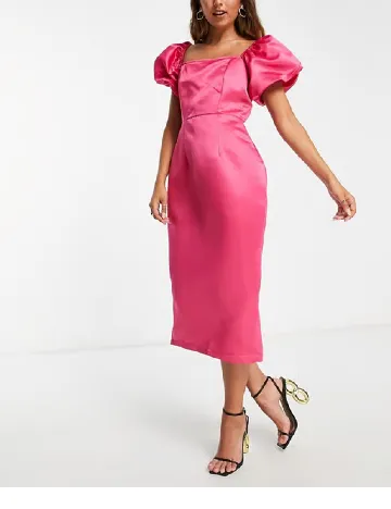 Rochie medie IN THE STYLE, roz Roz