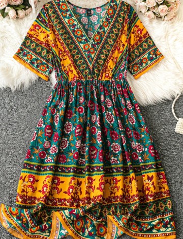Rochie scurta SHEIN CURVE, mix culori