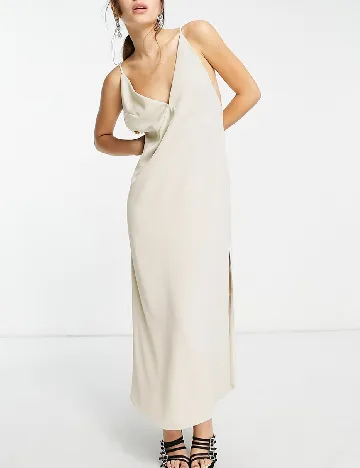 Rochie lunga ASOS, crem Crem