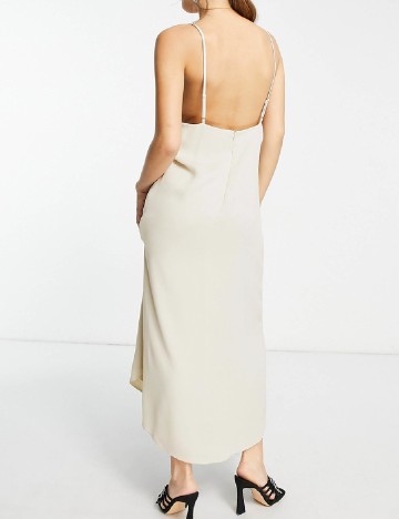 Rochie lunga ASOS, crem