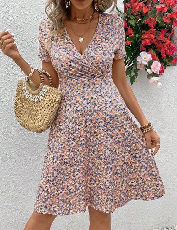 Rochie medie SHEIN, floral print