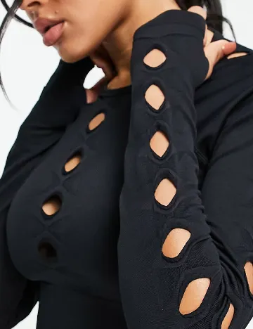 Top HIIT by ASOS, negru Negru