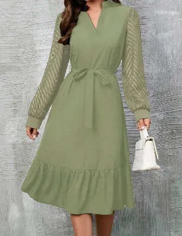 Rochie medie SHEIN, verde Verde