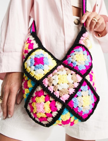 Geanta My Accessories London, mix culori
