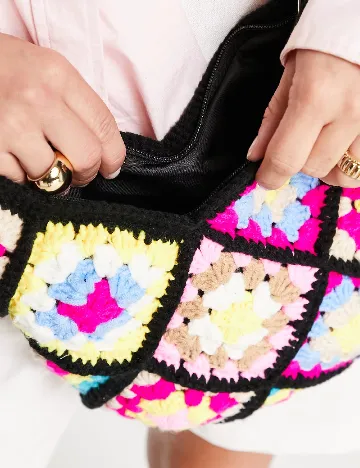 Geanta My Accessories London, mix culori