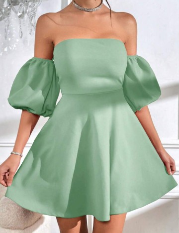 Rochie scurta SHEIN, verde
