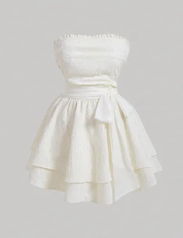 Rochie scurta SHEIN CURVE, crem