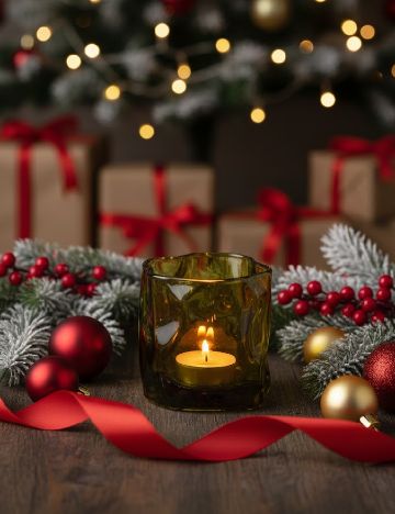 Suport lumanare Seasons & Style, verde