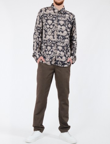 Pantaloni French Connection, maro