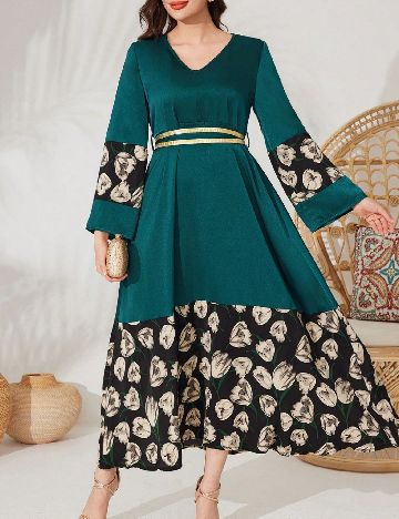 Rochie lunga SHEIN, verde