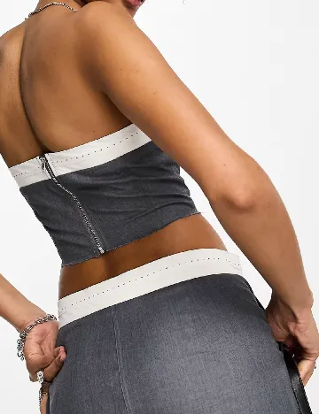 Top Reclaimed Vintage, gri Gri