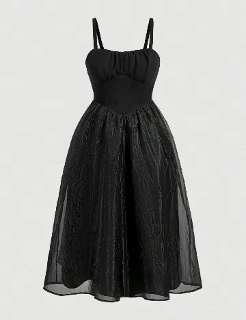 Rochie medie SHEIN CURVE, negru