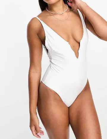 Costum de baie ASOS, alb