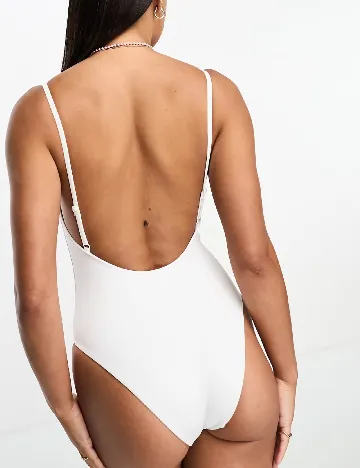 Costum de baie ASOS, alb
