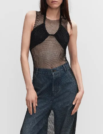 Bluza Mango, negru Negru