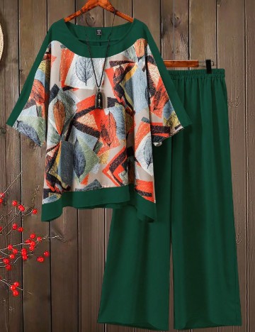 Compleu SHEIN CURVE, verde
