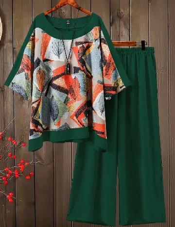 Compleu SHEIN CURVE, verde