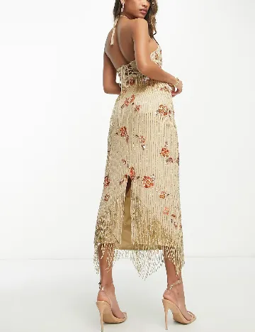 Rochie medie ASOS, bej