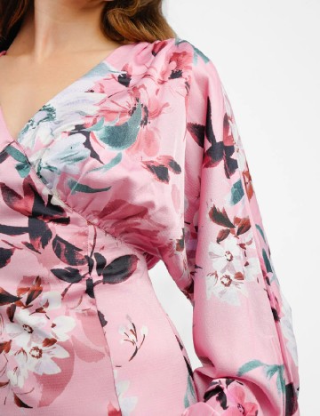 Rochie lunga Liquorish, roz