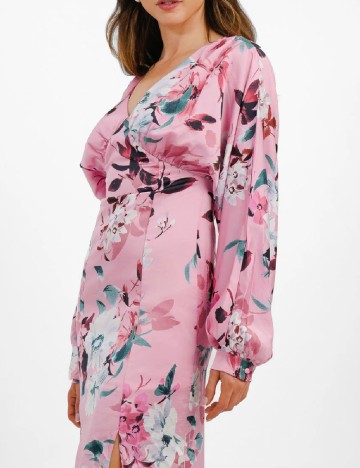 Rochie lunga Liquorish, roz