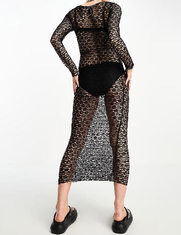 Rochie lunga COLLUSION, negru