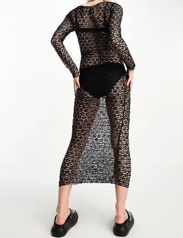 Rochie lunga COLLUSION, negru Negru
