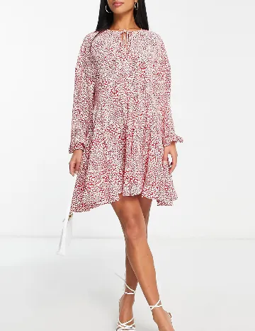 Rochie scurta Glamorous, rosu Rosu
