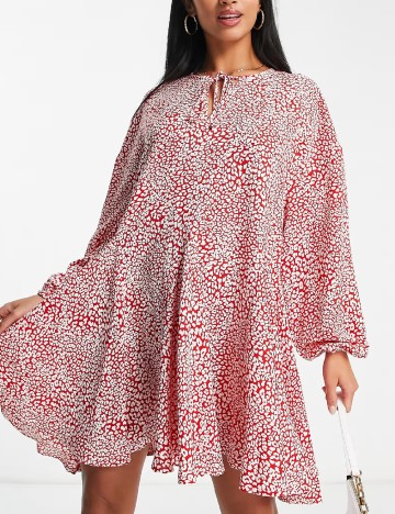 Rochie scurta Glamorous, rosu