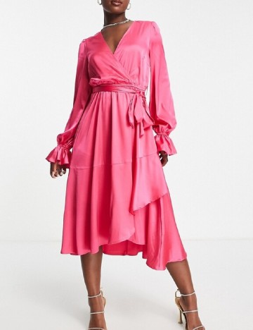 Rochie medie IN THE STYLE, roz