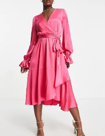 Rochie medie IN THE STYLE, roz Roz